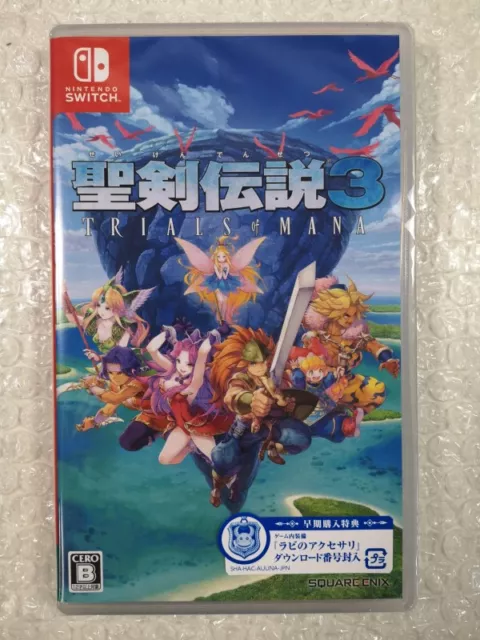 Trials Of Mana Switch Japan New (Game In English/Fr/De/Es)