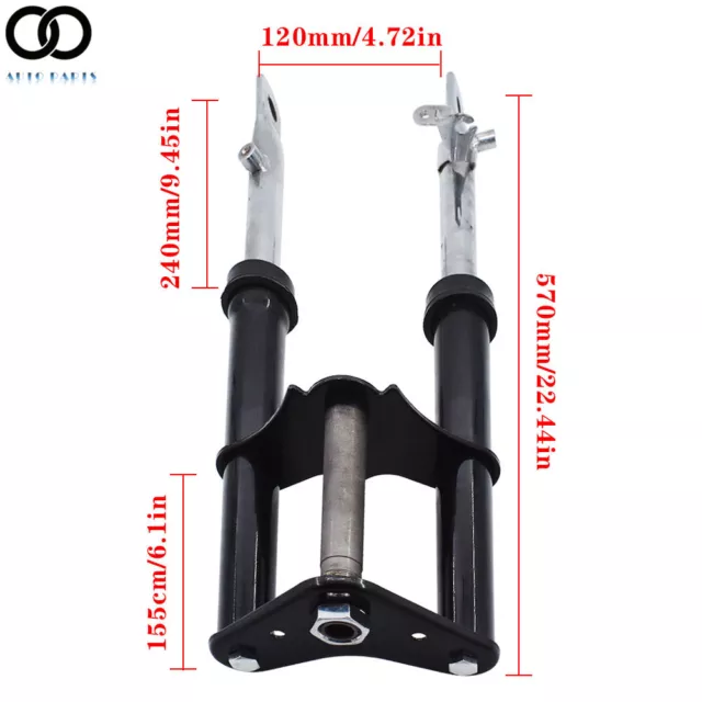 22" Forks Suspension For Stock XR50 CRF50 Dirt Bike M FK02 2