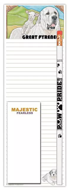 Great Pyrenees Notepad & Pencil Gift Set