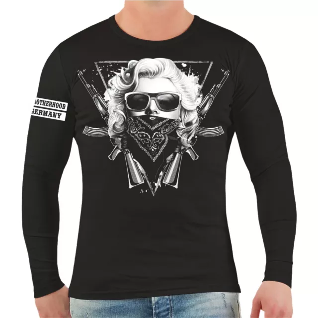 Herren Longsleeve La Familia Brotherhood Germany Support crew mc biker gangsta