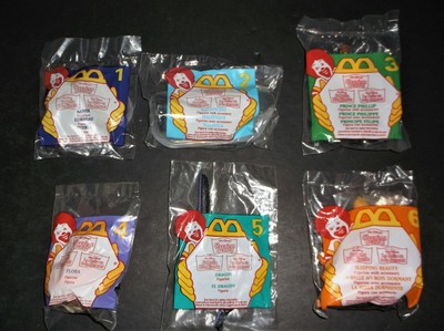 sleeping beauty happy meal toys