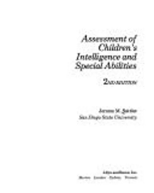 Assessment De Enfants Intelligence Et Special Capacités Jerom