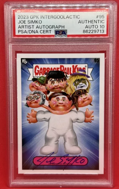 2023 GPK Intergoolactic Artist Autograph PSA 10 Joe Simko AUTO #64/75