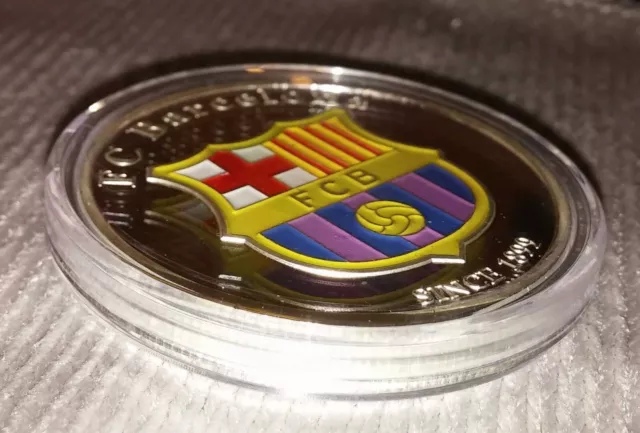 Lionel Messi Barcelona Silver Coin Argentina Shirt Autograph World Cup 2022 Wins 3