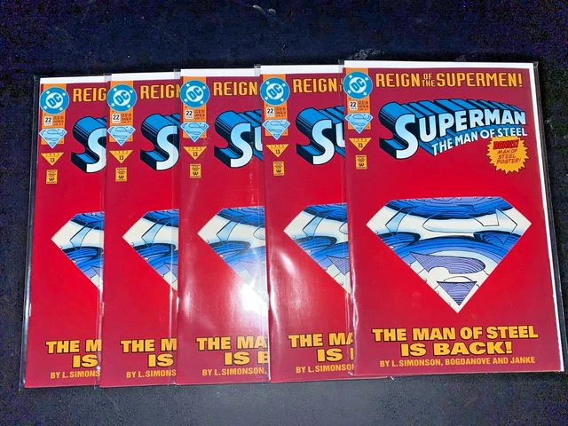 Superman Lot of 5 - The Man of Steel #22 NM High Grade