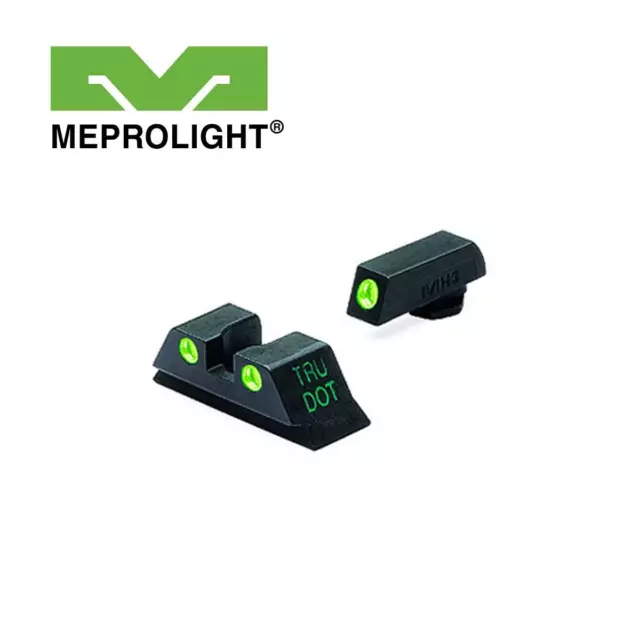 MEPROLIGHT Tru-Dot Nuit Vision Pour Glock 9mm 357Sig, 40 S&W , 45 Gap - ML-10224