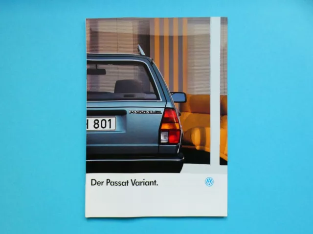 Prospekt / Katalog / Brochure VW Passat B2 Variant CL, GL, GT, Syncro - 08/87