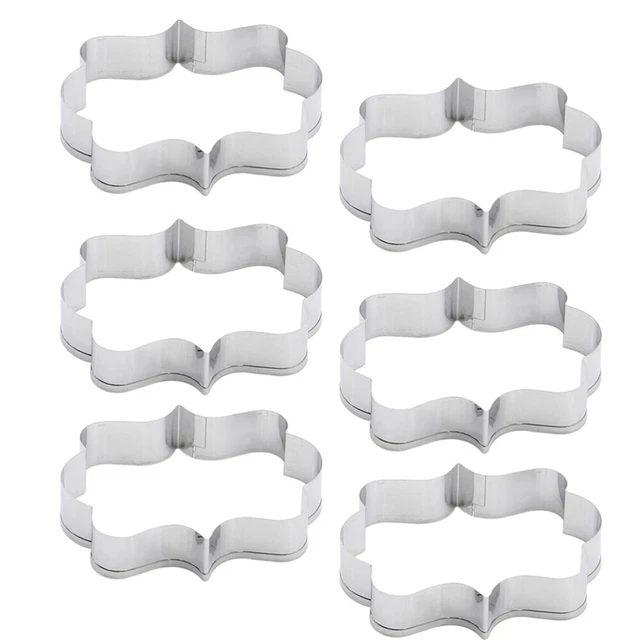 6 pz forma biscotti novità forma caramelle biscotti stampo pizzo biscotto