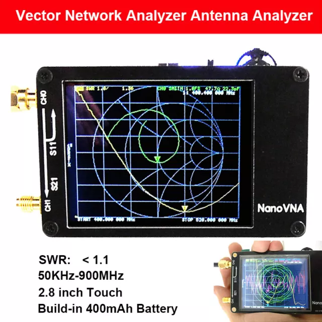 Nanovna 50KHz-900MHz Vector Network Analyzer VHF VNA UHF HF UV Antenna Analyzer*