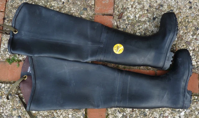 Bottes De Pêche Badu Vintage 45 - Caoutchouc Fabricación Francia - Goma Caucho