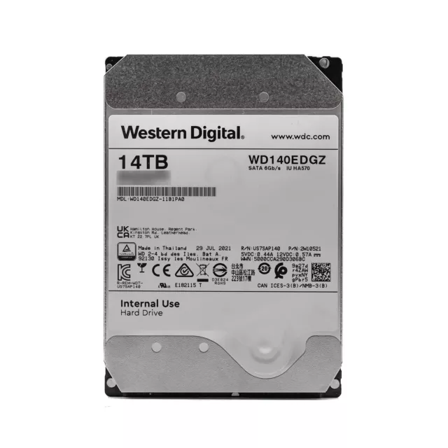 Western Digital 14TB 3.5" Festplatte HDD SATA 6GB/s 5400RPM 256MB WD140EDGZ