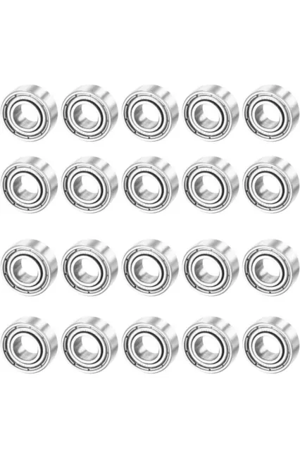 20 pz 6 mm x 13 mm x 5 mm cuscinetto a sfere con scanalatura profonda in miniatura doppio schermo