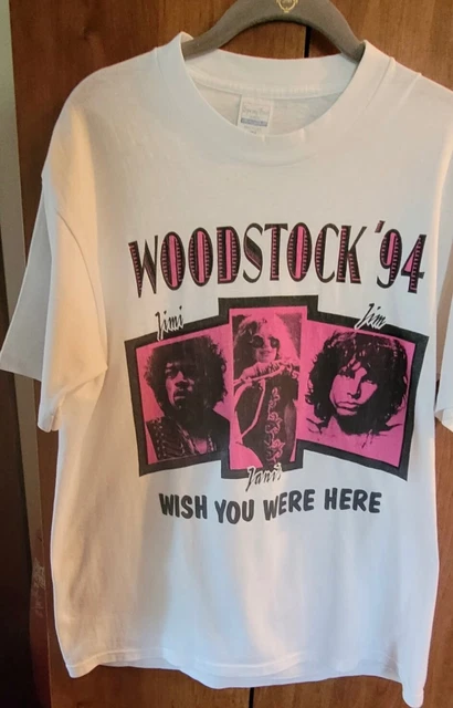 vintage WOODSTOCK 94 SPRING FORD t-shirt Jimi HENDRIX Janis JOPLIN MORRISON 1994