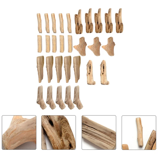30 Pcs Underwater Floodwood Fish Tank Driftwood Reptile Decor Freshwater