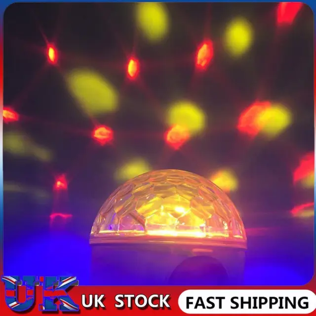 ❀ Rotating LED Night Lamp USB Disco Stage Party Ball Light (Yellow)