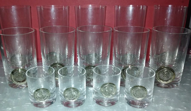 ROSENTHAL CRYSTAL Bjørn Winblad - 14 Bicchieri Vintage 1970s "PIRATA" -Germany-