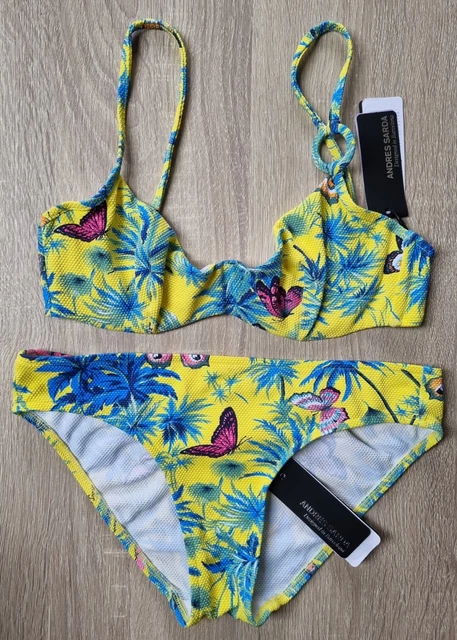 Maillot De Bain Une Pièce Andres Sarda Taille L Bonnet B Bleu - Neuf Avec étiquettes, Sans Armatures
