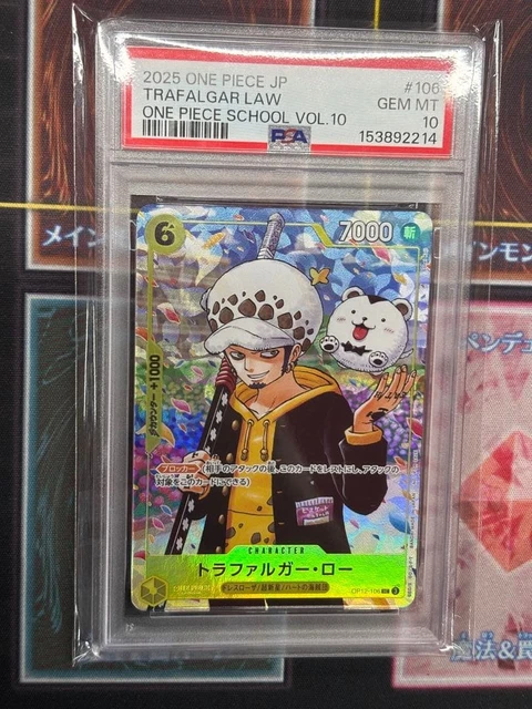 PSA10 TRAFALGAR LAW Promo OP12 106 One Piece Academy From JAPAN
