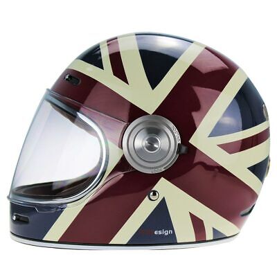 Viper F659 Premium Retro Union Jack Classic Custom Motorcycle Motorbike Helmet