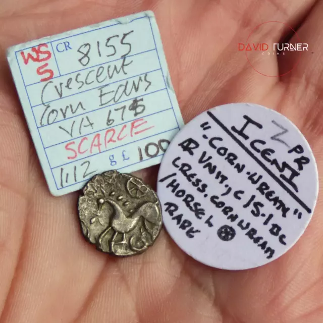 Hammered Late Iron Age (Celtic) Iceni Silver Unit, Scarce