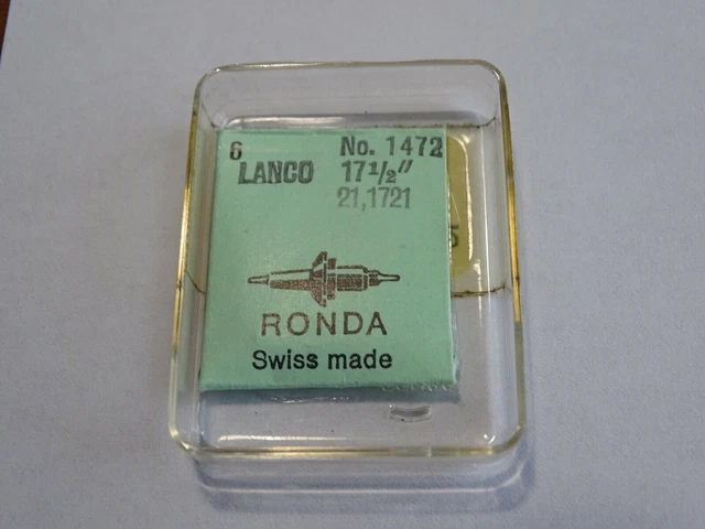 Axe De Balancier Pour Montre LANCO 17 1722 – RONDA – Pièce Horlogerie Neuve