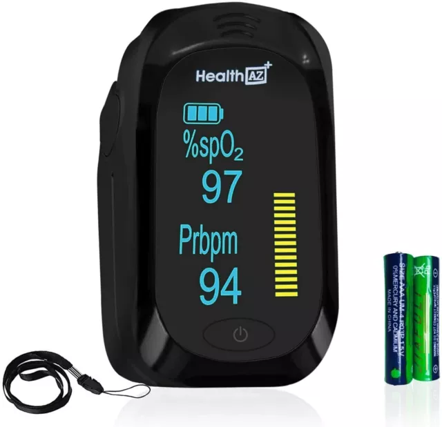 Health Finger Pulse Oximeter SpO2 PR Blood Oxygen Saturation Monitor Color OLED