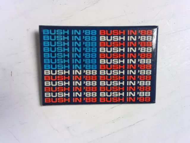 Bush in '88 - American Flag Presidential Election Pin - No Google Image Results!