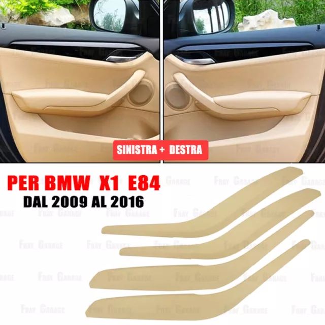 4x Maniglie Interne Anteriori + Posteriori per BMW X1 [E84] 2009/2016 - BEIGE