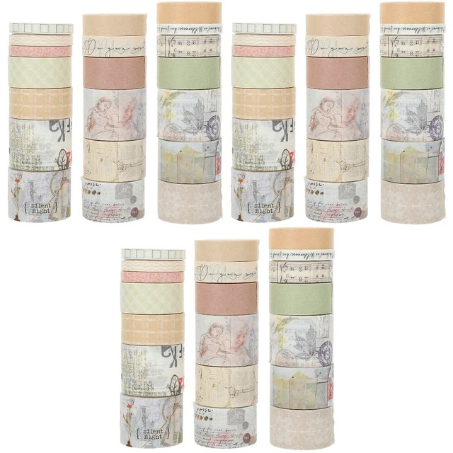 60 rollos de álbum de colección escolar cintas Washi Tapes bastantes cintas