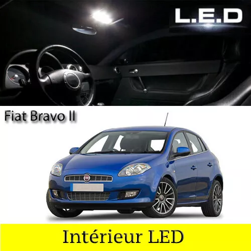 Kit ampoules à LED pour l'éclairage intérieur blanc Fiat Bravo 2