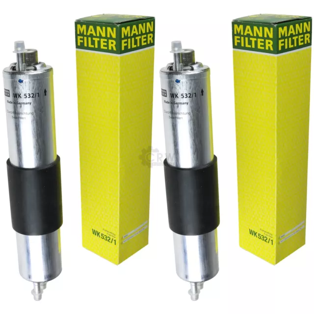 2x Originale MANN-FILTER Filtro Carburante Wk 532/1 Benzina Filtro