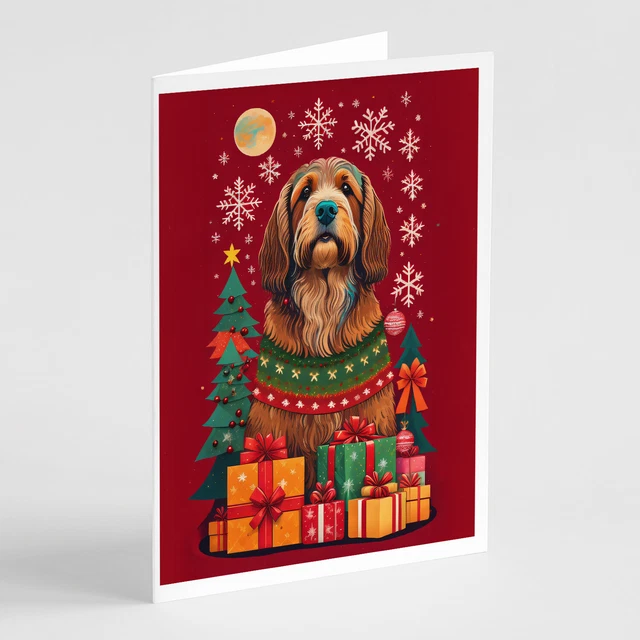 Otterhound Holiday Christmas Greeting Cards Envelopes 8n Pack DAC3133GCA7P