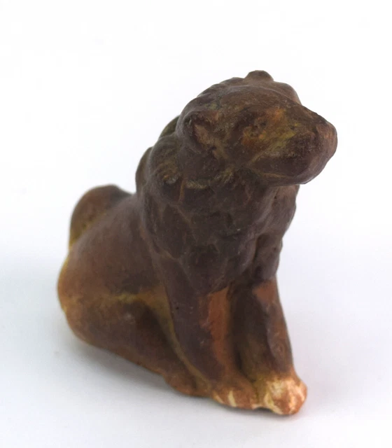 Antique de Collection Clay Lion Figurine – Bureau Décoratifs Animal Personnage.