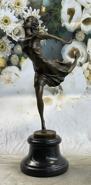 Sculpture Bronze Danseuse En Tutu – 39 Cm, Art Nouveau, Figurine