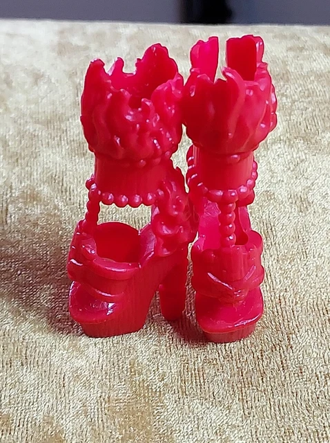 ZX7) Monster High Doll, Accessories, Jinafire Long, Ghouls Getaway, Red Shoes