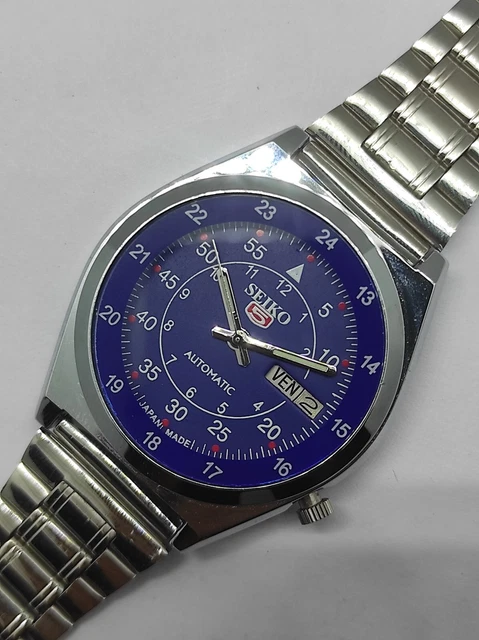 Montre Vintage Femme Saint Marin - Cadran Bleu, 17 Bijoux, Métal Argenté, Pièce Rare