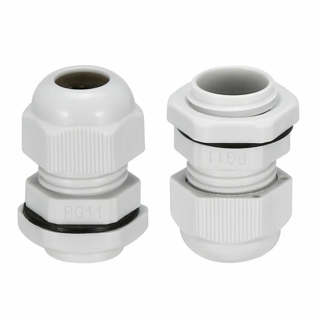 150 Pieces 3/8-1/2 Inch Non-Metallic Button Push-in Cable Connector, Plastic Cable Connector Electrical Conduit Fittings, Fits 1/2-Inch Knock Outs, Used For Junction Box Connections (Gray