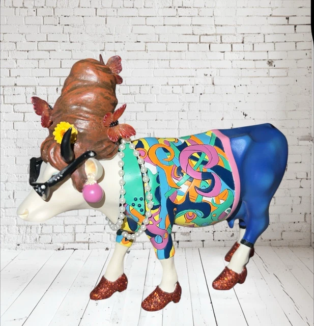 2002 COW PARADE Beehive Bovine Cow - AS IS. 2001 Disco Cow - AS IS