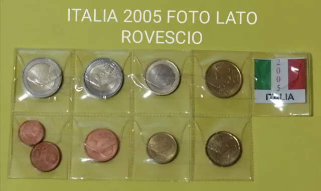 Serie Italia 2005 Completa Della 2 Euro Commemorativa 1°Ann.costituzione Europea
