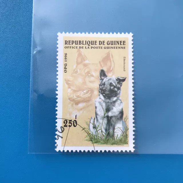 ELKHOUND (Norwegian) DOG STAMP K-9 DOGS COLLECTIBLE K9 COMPANION #11DOG