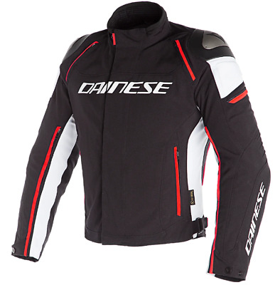 Giacca Dainese Racing 3 D-Dry (nera-rossa fluo-bianca)