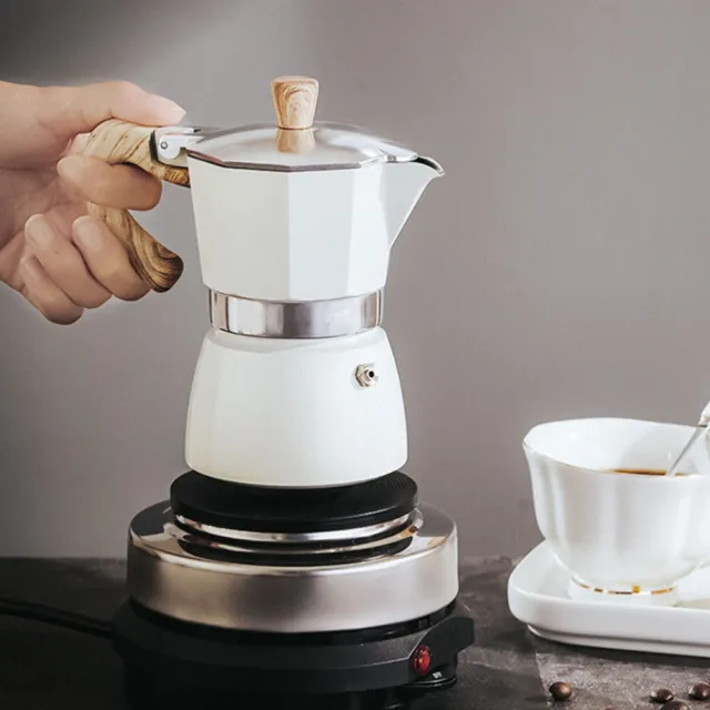 Moss & Stone Mini cafetera de goteo con taza, cafetera pequeña con taza de  café, mini cafetera, cafetera de una taza (1 goteo y taza de 4 onzas)