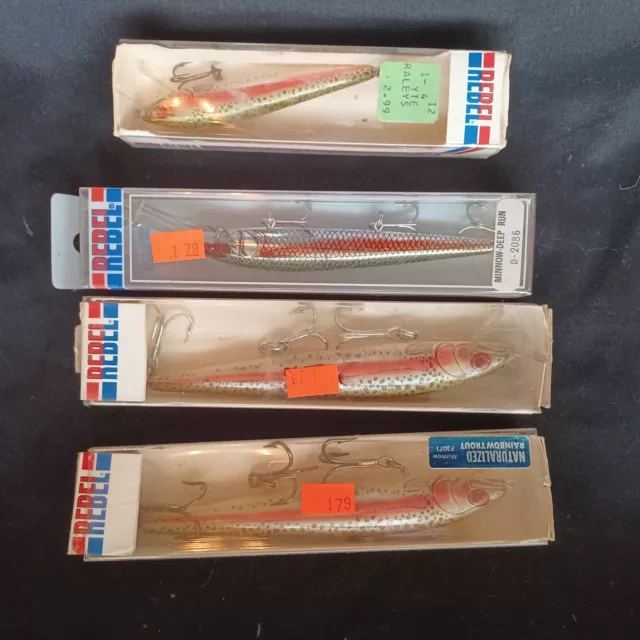 FISHING LURES LOT Of 9 Vintage New In Box Trolling Spoon Minnow Bait Hook  Rare $79.85 - PicClick
