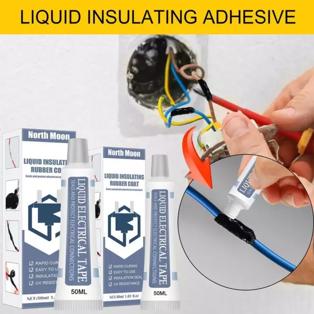 Insulation Electrical Sealant Liquid Tape Paste Waterproof Dry T Sealing E7B8