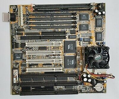 FIC VA-502 Sockel 7 ISA Mainboard + Pentium MMX 200MHz + 64MB SD-RAM