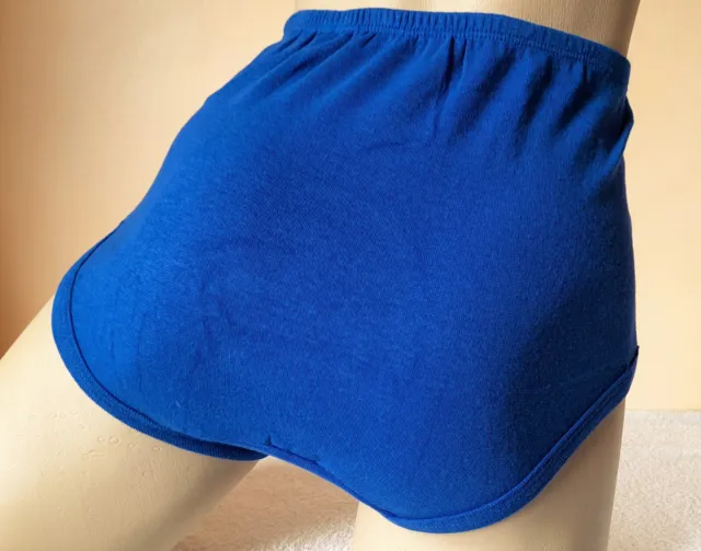 ROYAL BLUE COTTON Netball Cheer Panties School Sports Knickers Gym Briefs L  £8.99 - PicClick UK