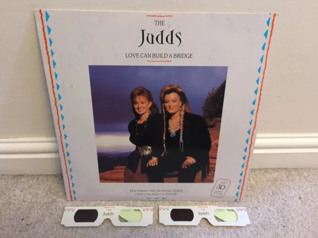 The Judd's Love Can Build A Bridge Laserdisc NTSC Comes with 3D Glasses