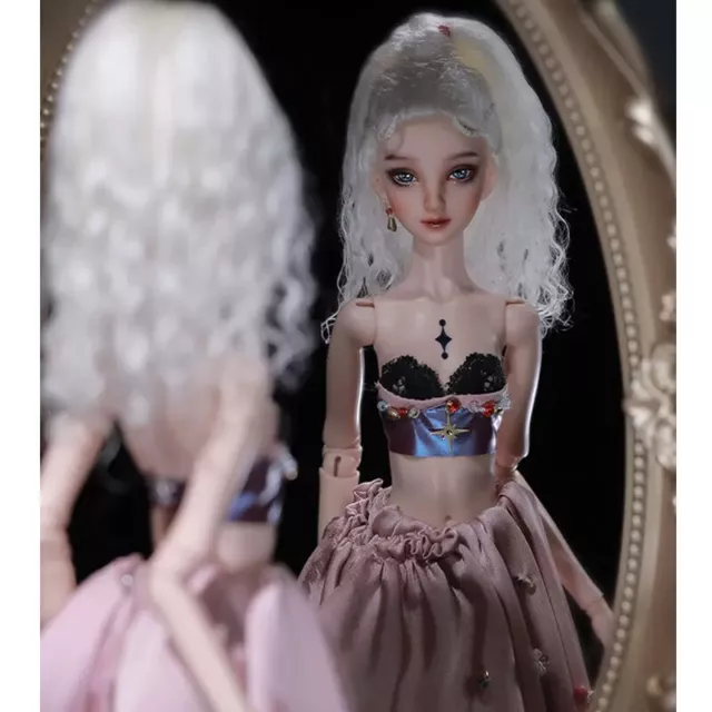 Bambola 1/4 BJD SD ragazza palla di resina nuda corpo articolato con testa trucco occhi fatti a mano