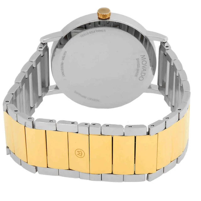 Orologio da uomo Movado Museum Classico Quadrante Nero al quarzo 0607217 3