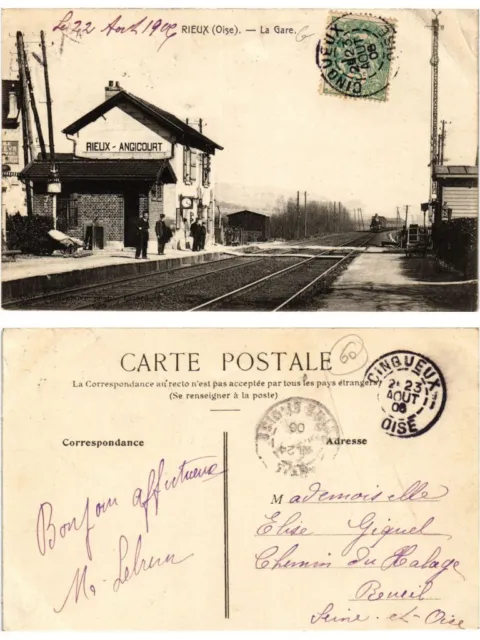CPA AK RIEUX La Gare (378646)